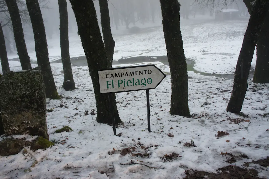 Señal Campamento El Piélago